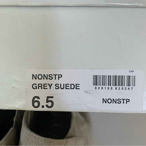 Steve Madden Nonstp Heel Grey Suede Block Heel Sandals Women’s Size US 6.5 M - Picture 9 of 10